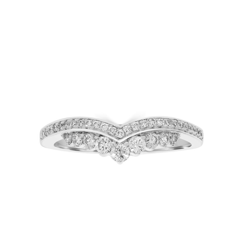 Tiara Style Round Shaped Women's Wedding Ring | WED046