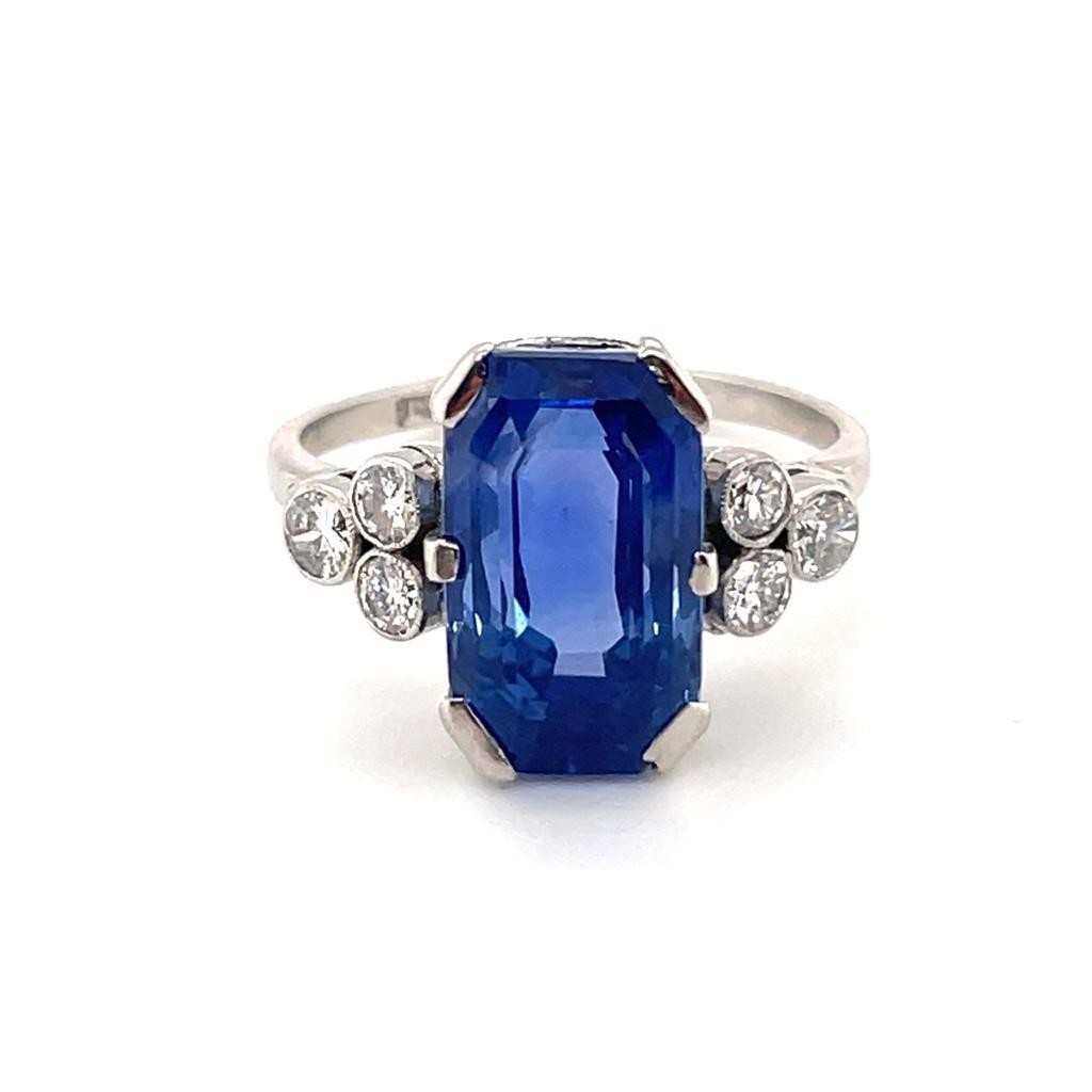 RARE OLD UNHEATED CEYLON SAPPHIRE RING