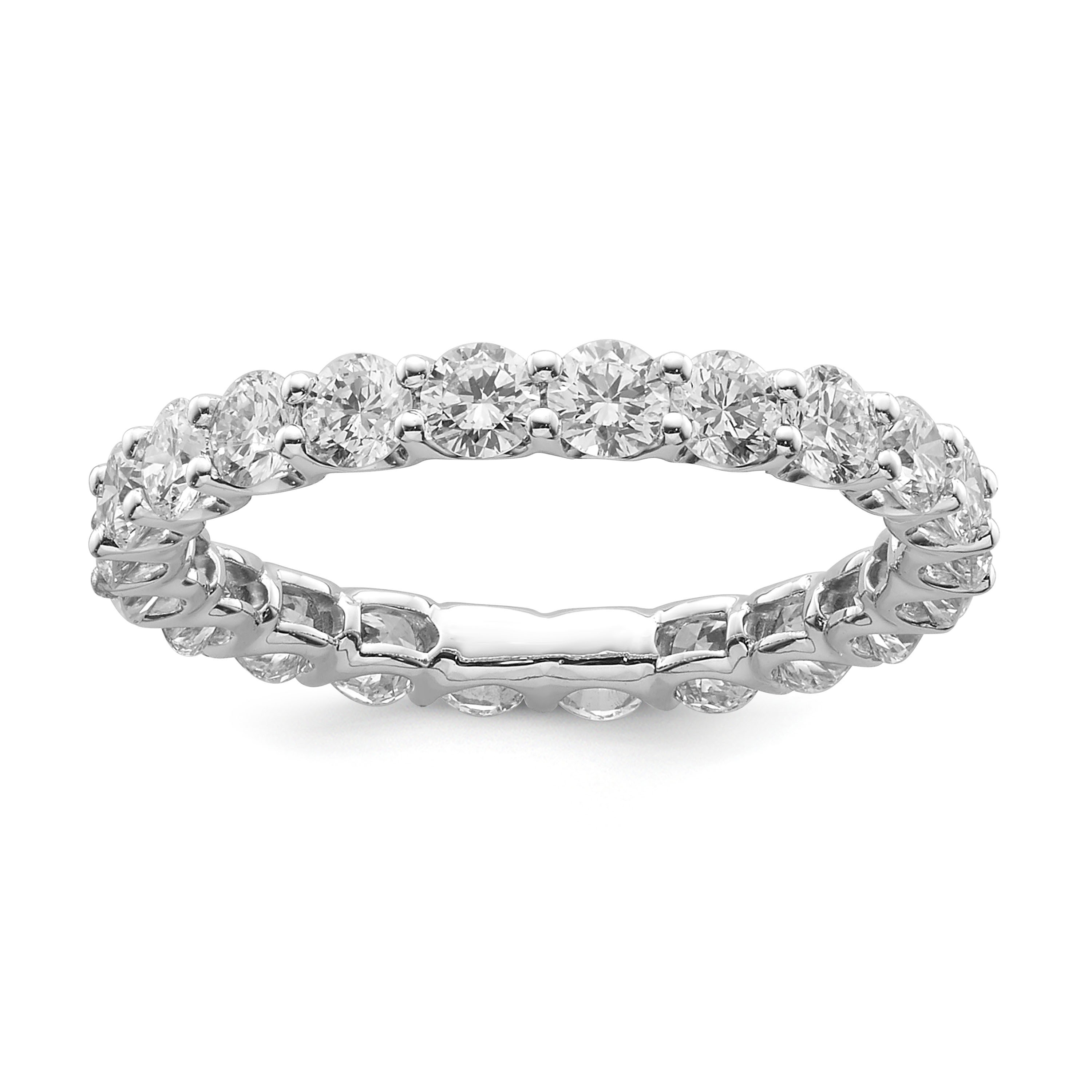 ROUND SHAPE FULL DIAMOND ETERNITY/WEDDING RING
