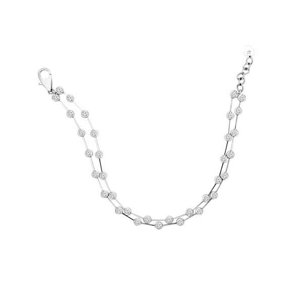 Diamond Bracelet | Double Row | D_S009