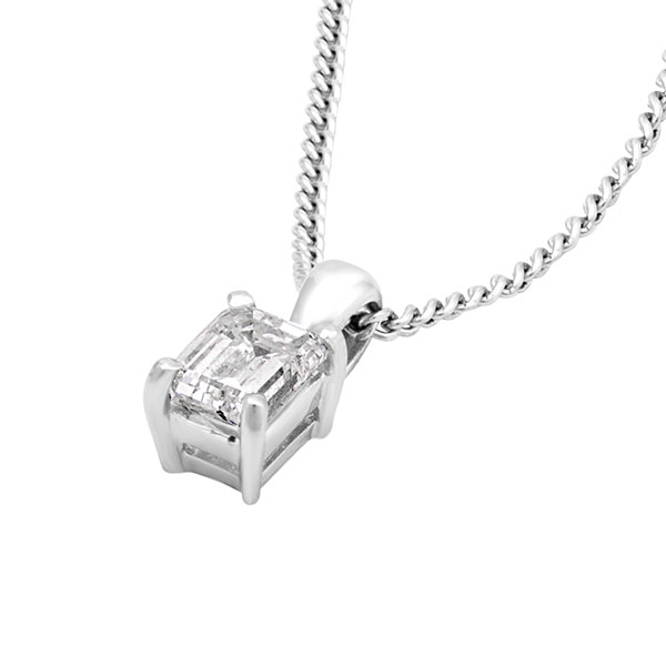 Diamond Pendant | Emerald Cut | D_S025