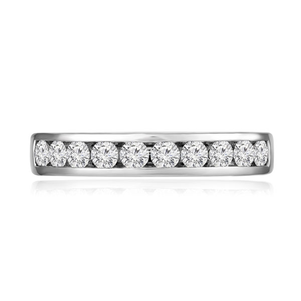 Channel Set Round Cut Eternity Ring | ET102