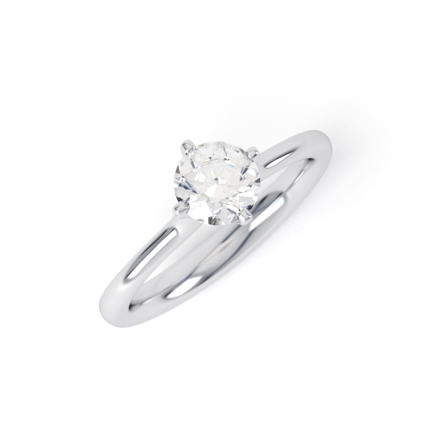 AURORA | NSEW Thin band Petite Diamond Ring