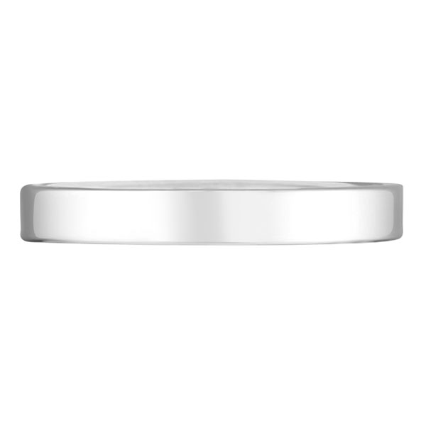 Rounded Inner Flatter Wedding Band | WED005