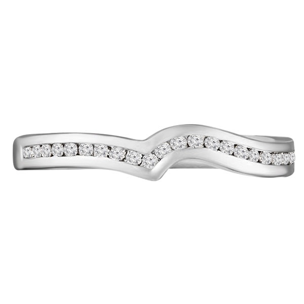 Twist-Shaped Women's Diamond Wedding Ring | WED019